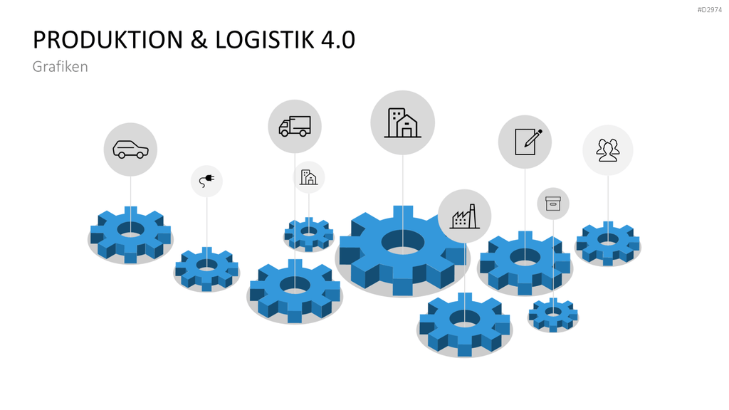 Produktion & Logistik 4.0 PowerPoint-Vorlage