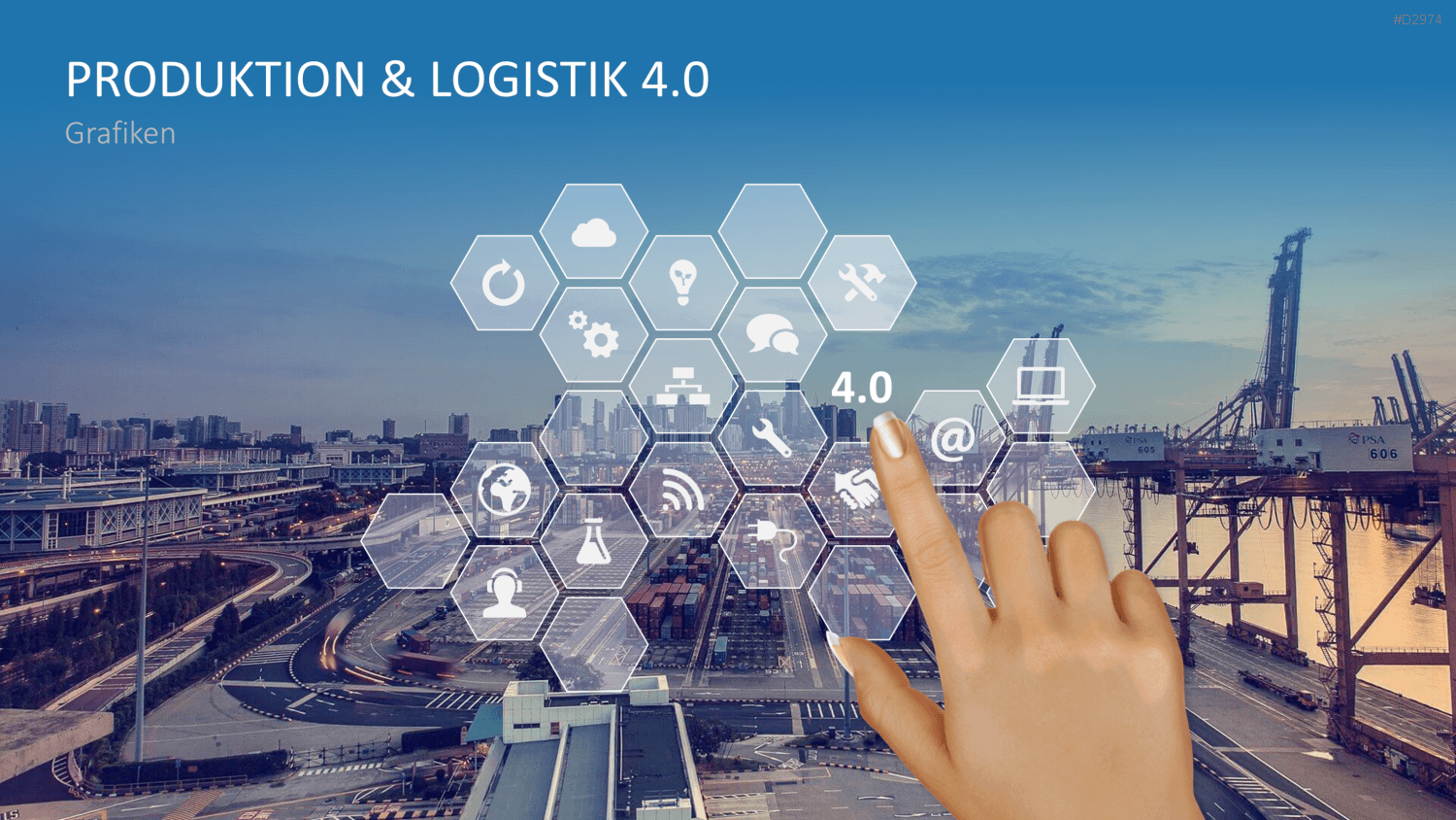 Produktion & Logistik 4.0 PowerPoint-Vorlage