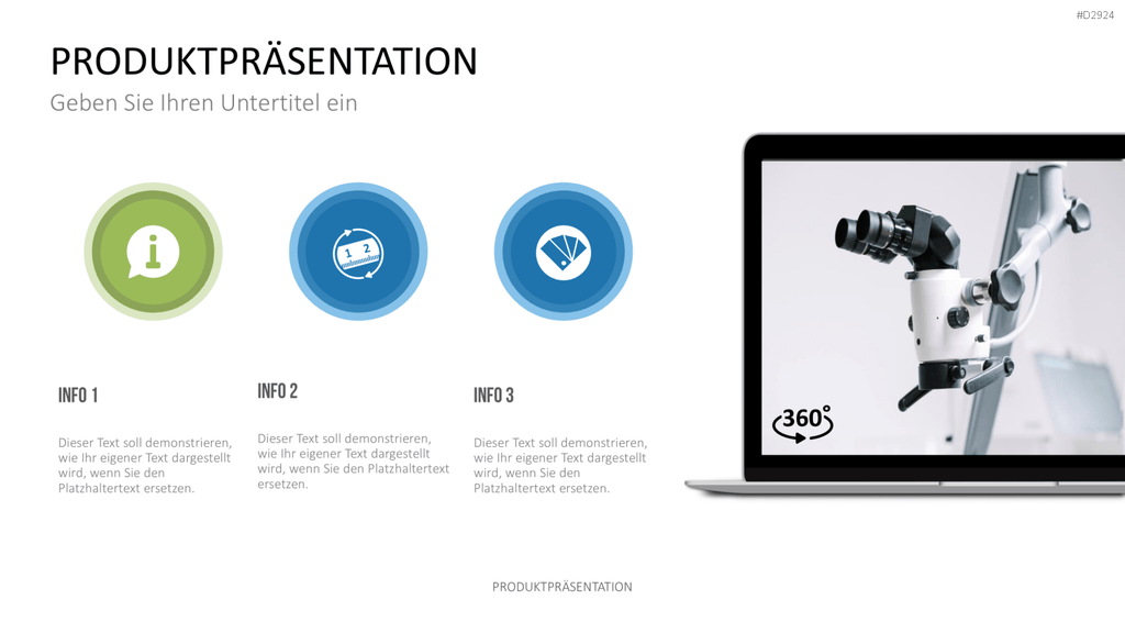 Produktpräsentation PowerPoint-Vorlage