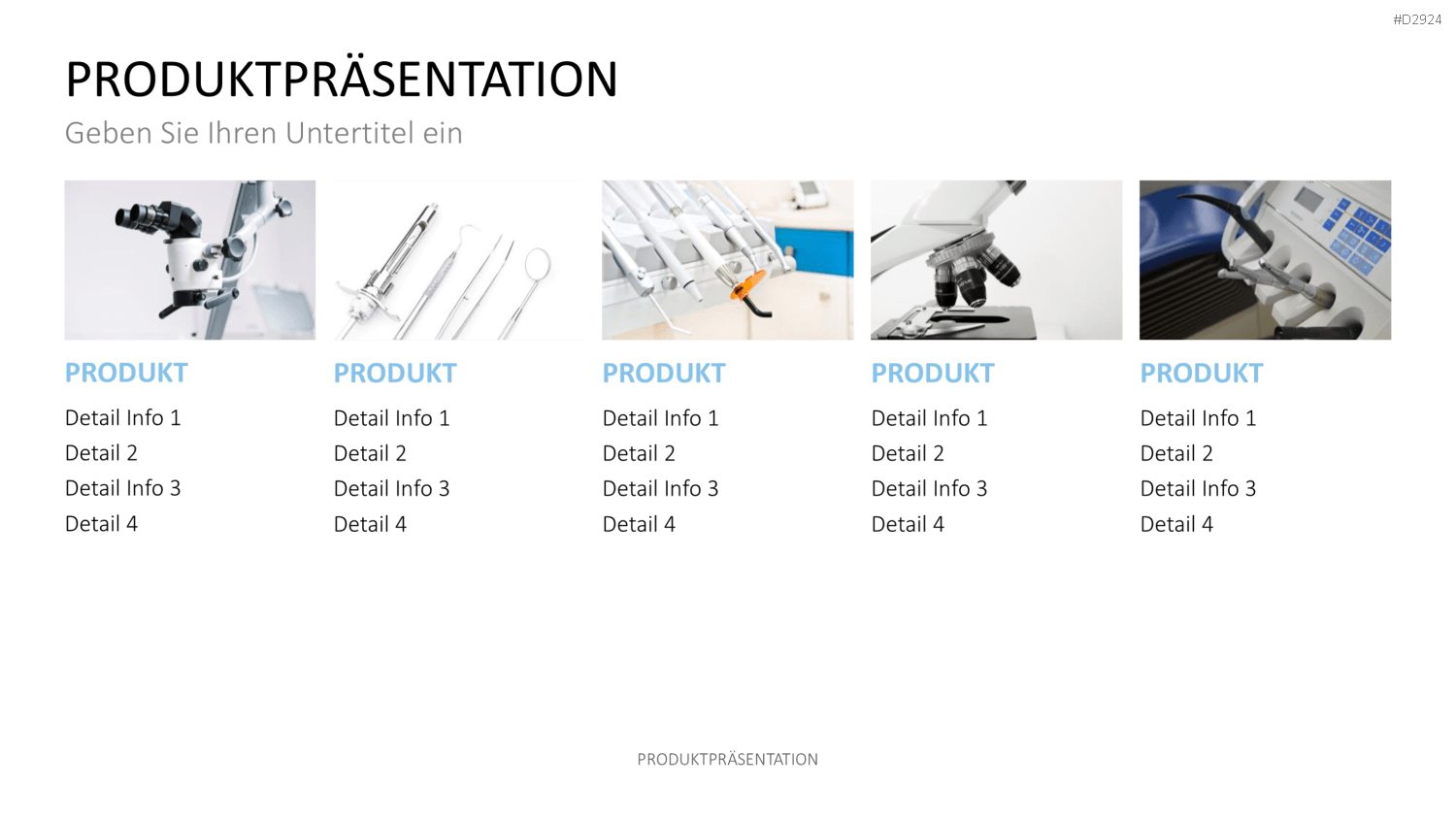 Produktpräsentation PowerPoint-Vorlage