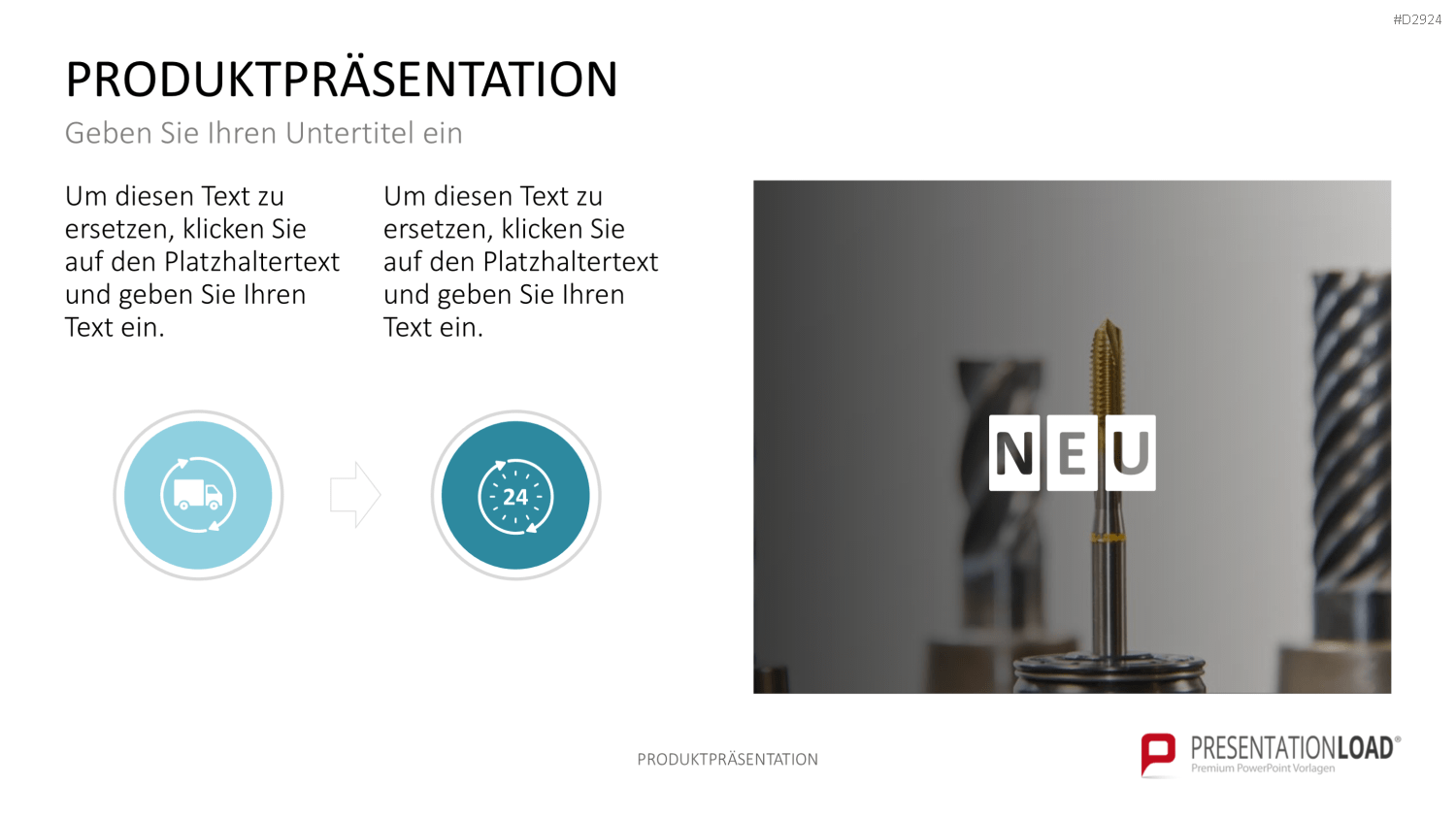 Produktpräsentation PowerPoint-Vorlage