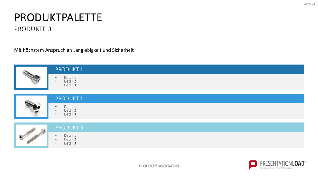 Produktpräsentation PowerPoint-Vorlage