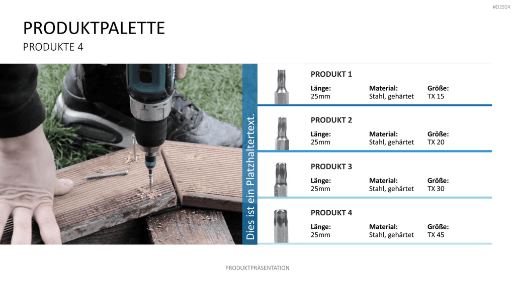 Produktpräsentation PowerPoint-Vorlage