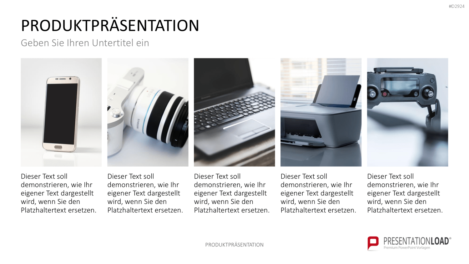 Produktpräsentation PowerPoint-Vorlage