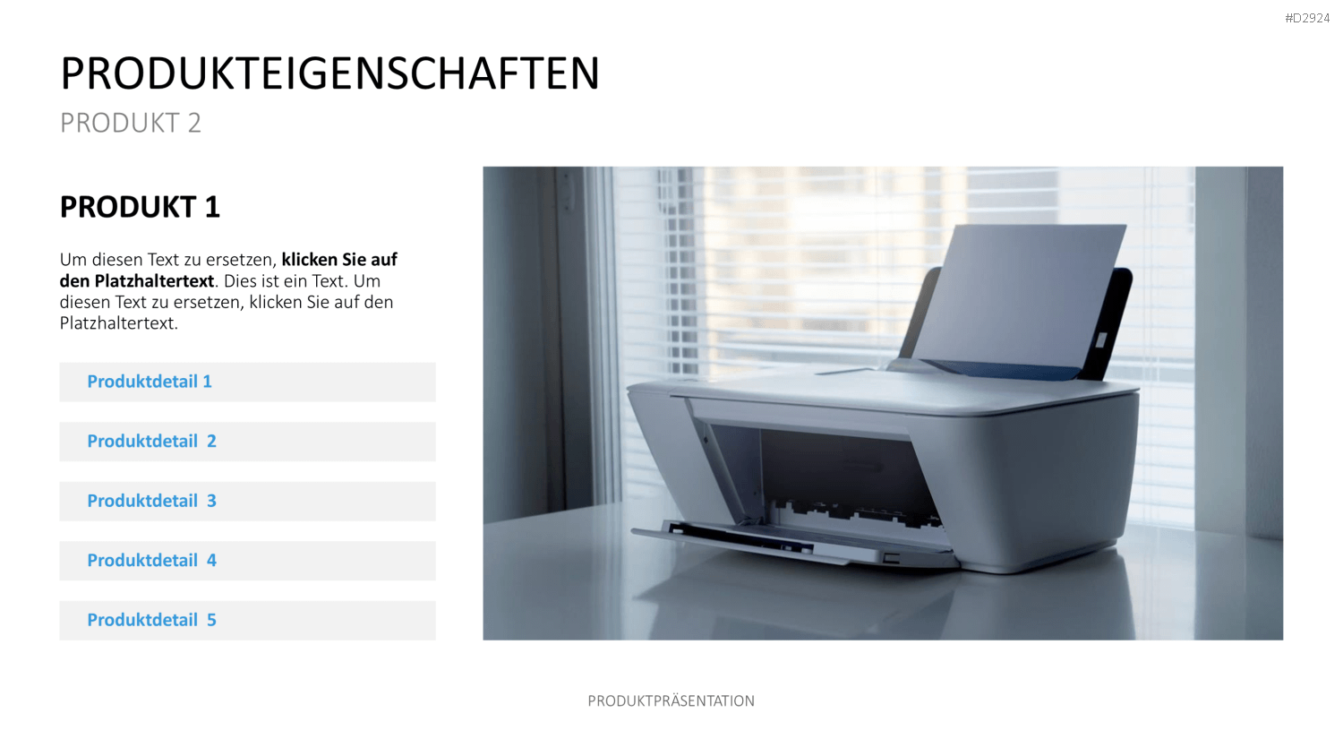 Produktpräsentation PowerPoint-Vorlage