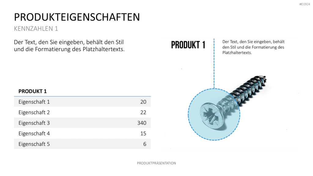 Produktpräsentation PowerPoint-Vorlage