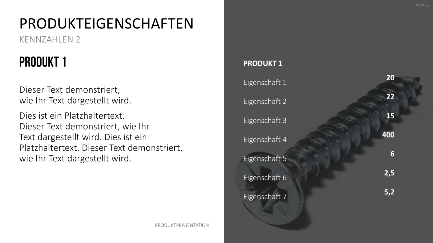 Produktpräsentation PowerPoint-Vorlage