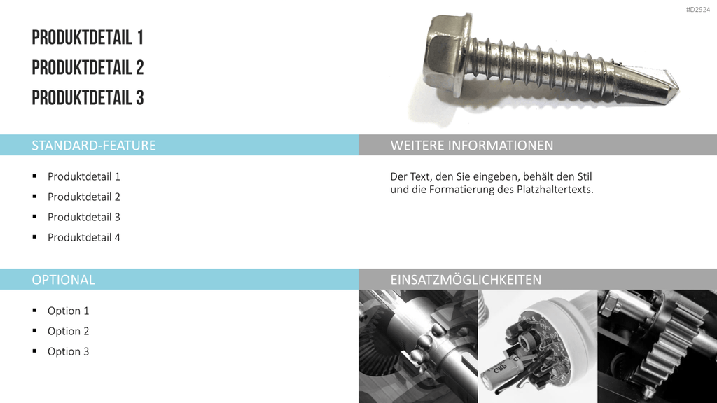 Produktpräsentation PowerPoint-Vorlage