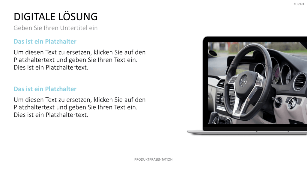 Produktpräsentation PowerPoint-Vorlage