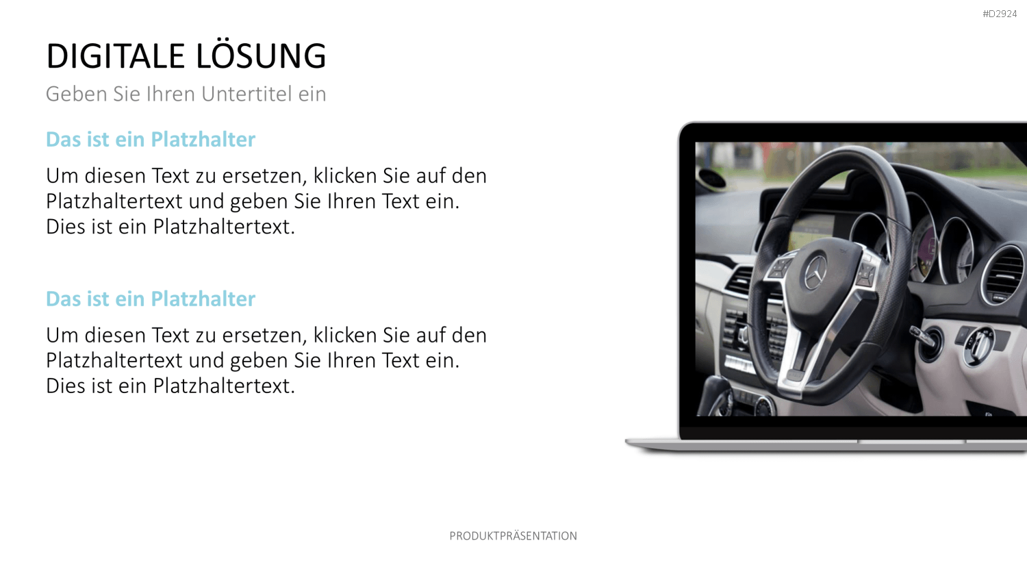 Produktpräsentation PowerPoint-Vorlage