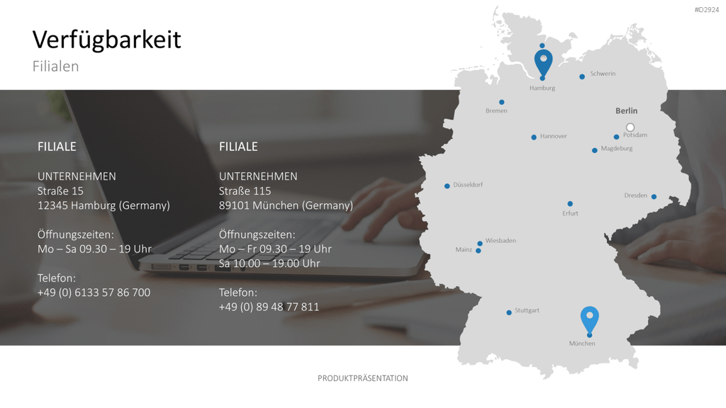 Produktpräsentation PowerPoint-Vorlage
