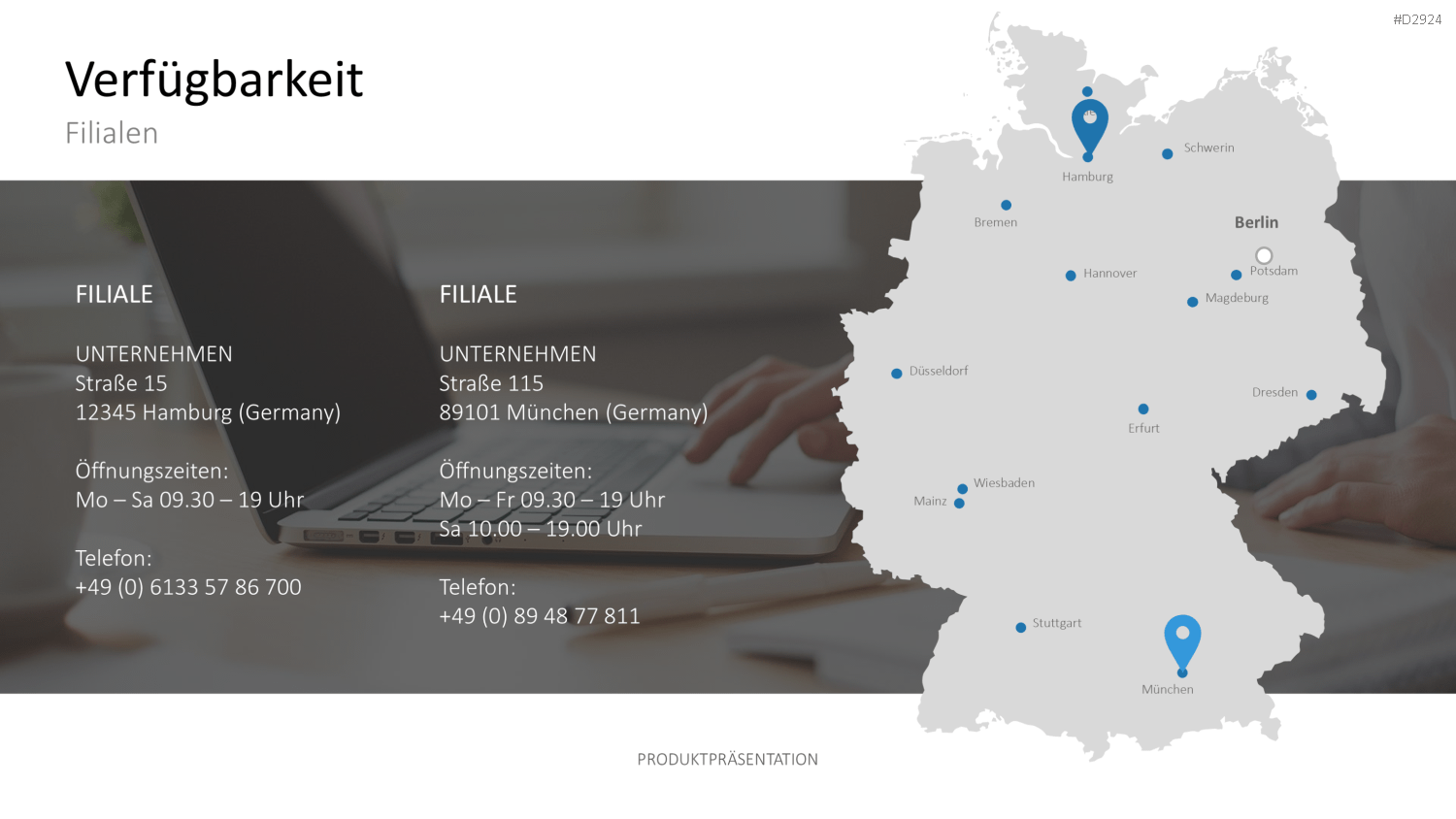 Produktpräsentation PowerPoint-Vorlage