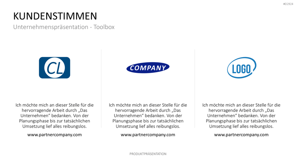 Produktpräsentation PowerPoint-Vorlage