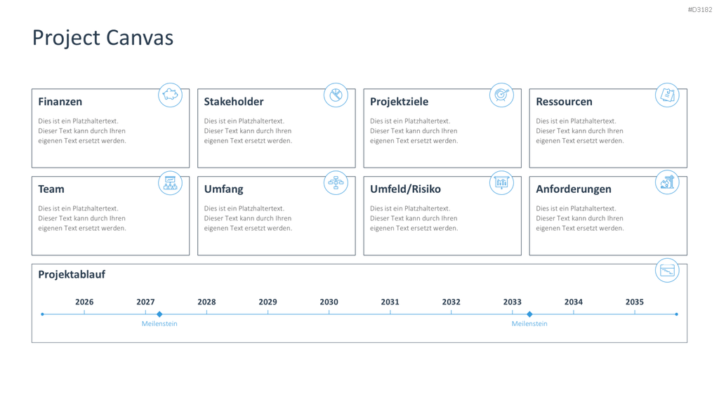 Project Canvas PowerPoint-Vorlage