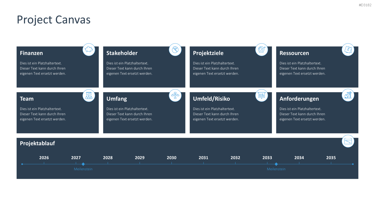 Project Canvas PowerPoint-Vorlage