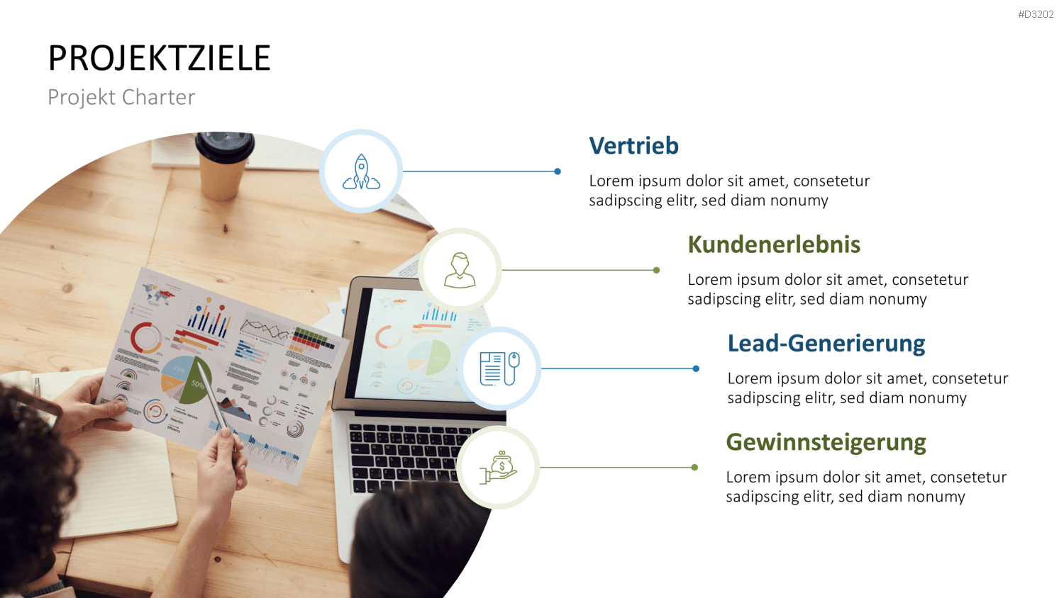 Projekt Charter PowerPoint-Vorlage