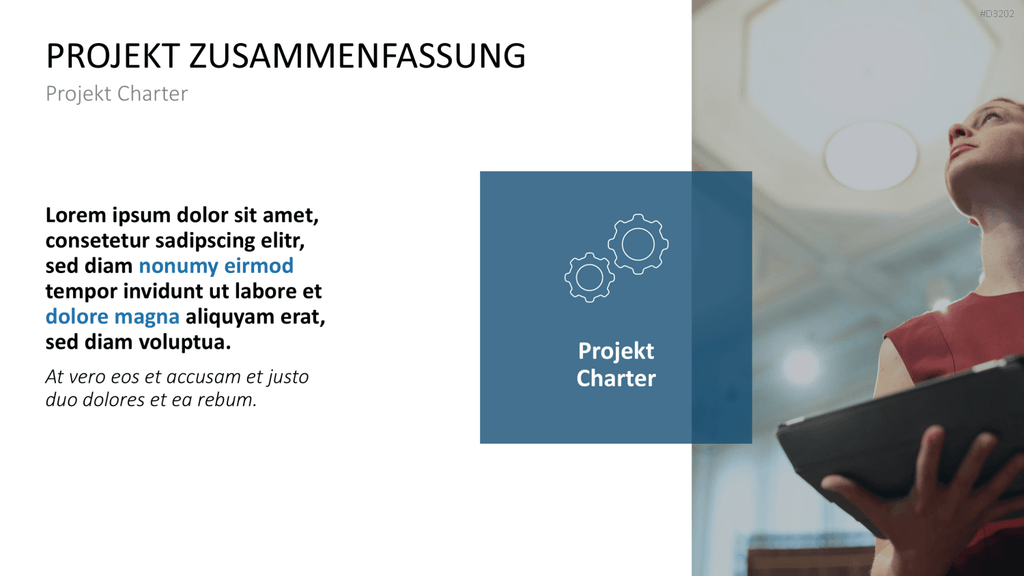 Projekt Charter PowerPoint-Vorlage