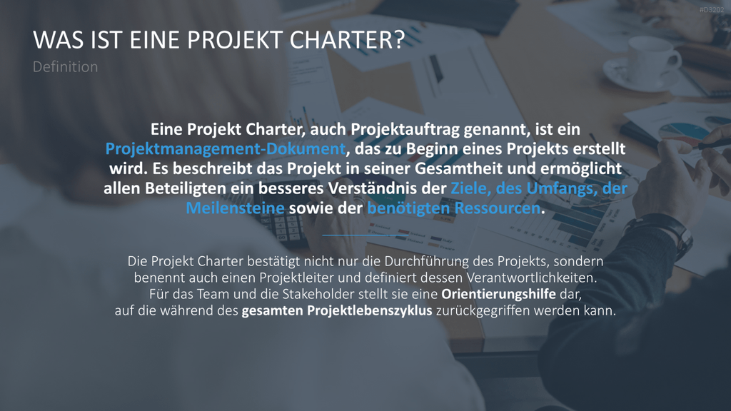 Projekt Charter PowerPoint-Vorlage