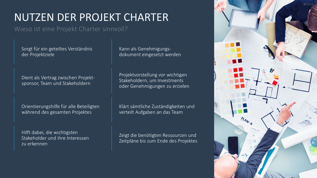 Projekt Charter PowerPoint-Vorlage