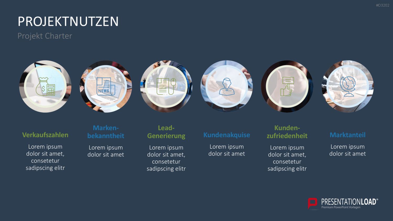 Projekt Charter PowerPoint-Vorlage