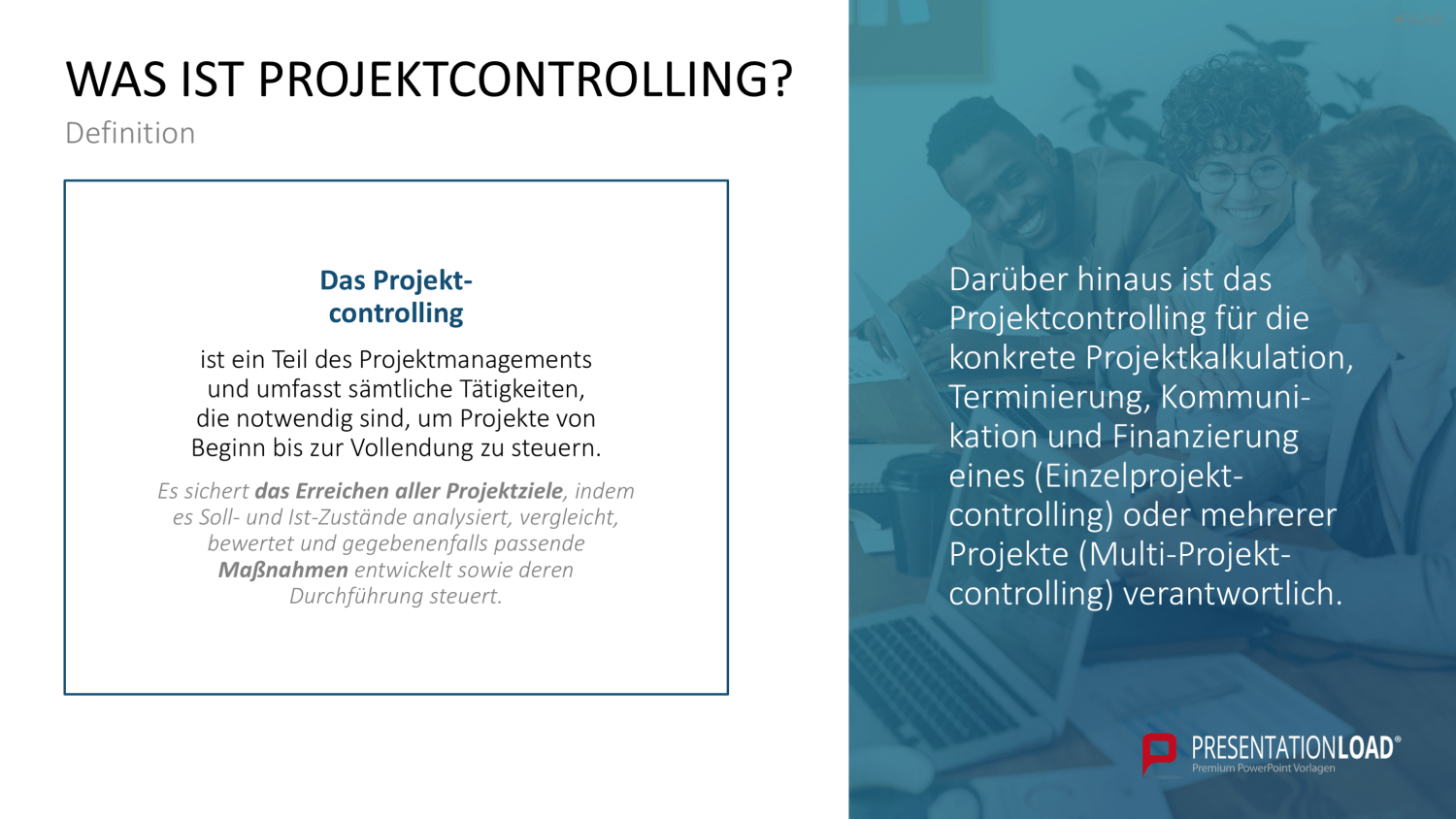 Projekt-Kennzahlen PowerPoint-Vorlage