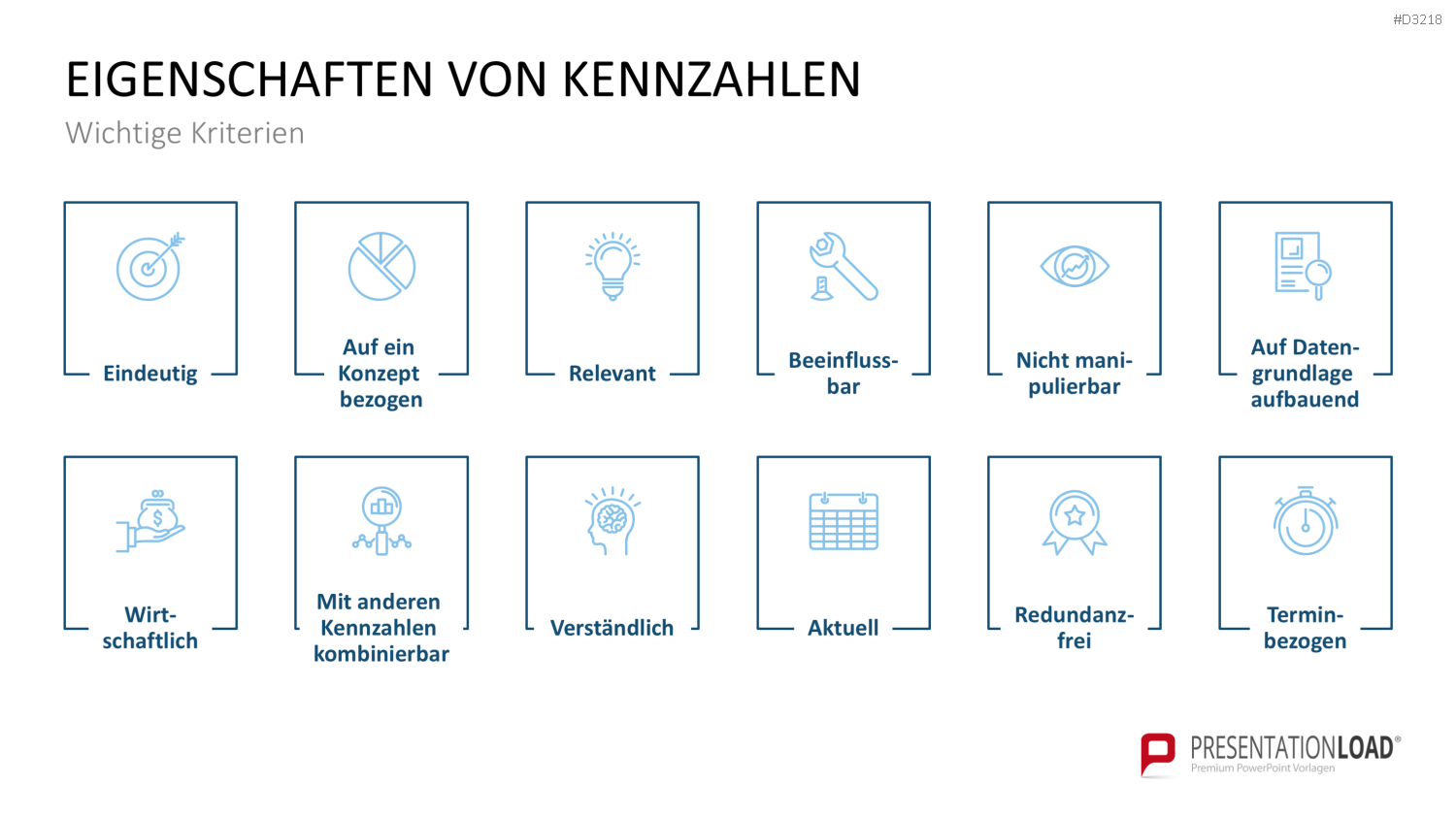 Projekt-Kennzahlen PowerPoint-Vorlage