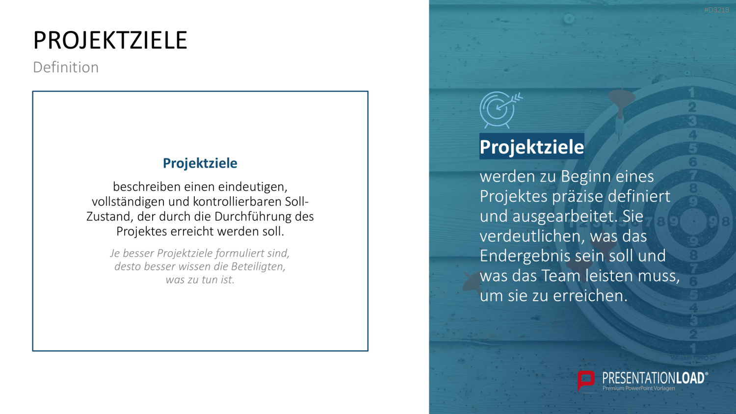 Projekt-Kennzahlen PowerPoint-Vorlage