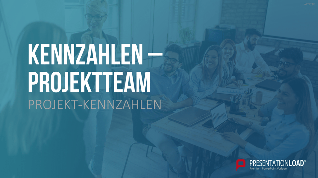 Projekt-Kennzahlen PowerPoint-Vorlage