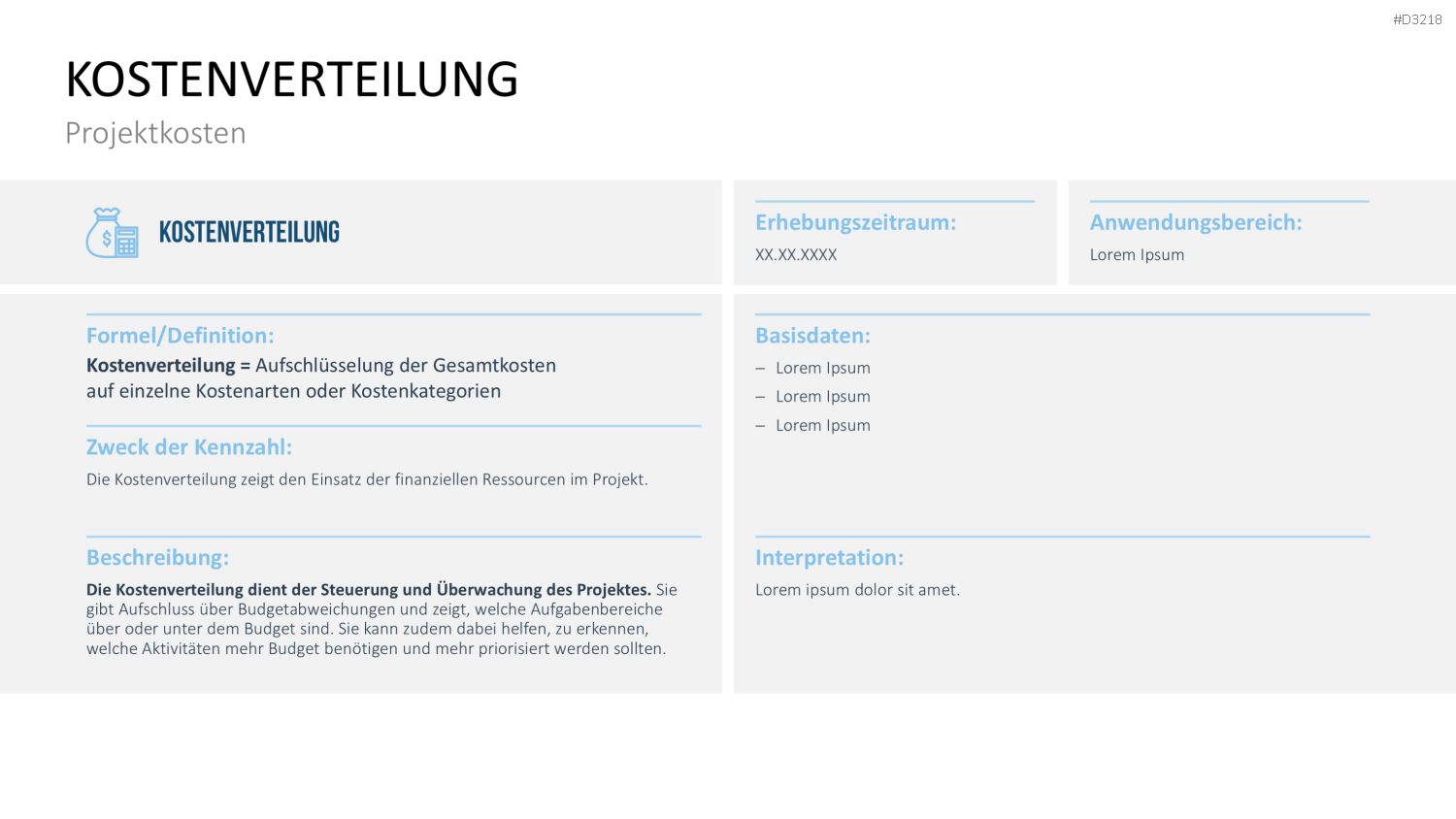 Projekt-Kennzahlen PowerPoint-Vorlage