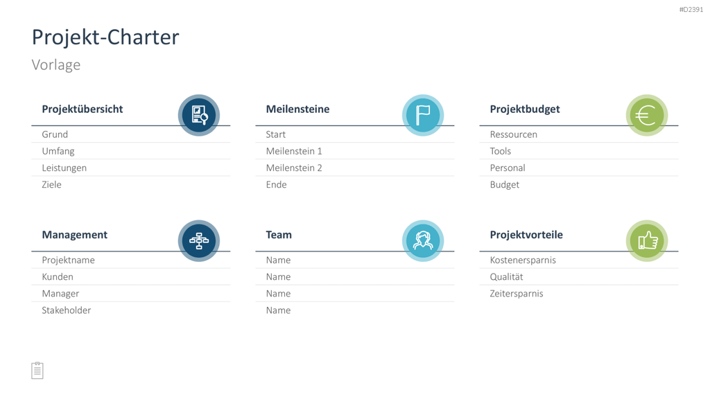Projektmanagement-Toolbox PowerPoint-Vorlage