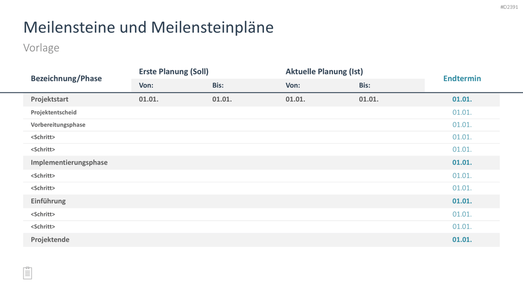Projektmanagement-Toolbox PowerPoint-Vorlage