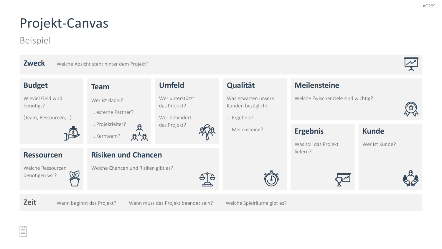 Projektmanagement-Toolbox PowerPoint-Vorlage