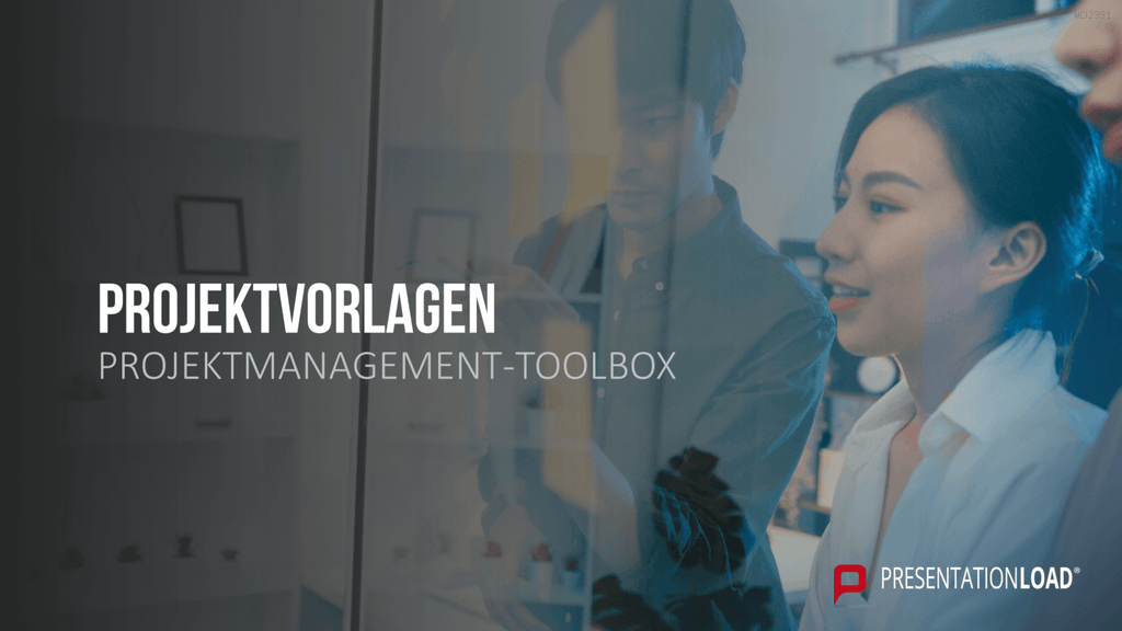 Projektmanagement-Toolbox PowerPoint-Vorlage