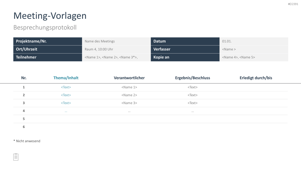 Projektmanagement-Toolbox PowerPoint-Vorlage