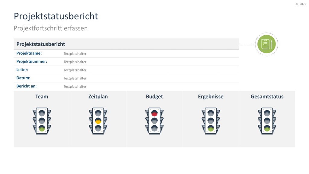 Projektstatusbericht Vorlage