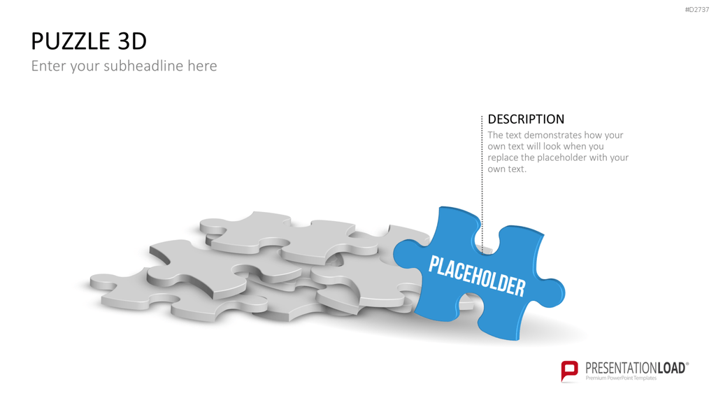 Puzzle - Toolbox 3D PowerPoint-Vorlage