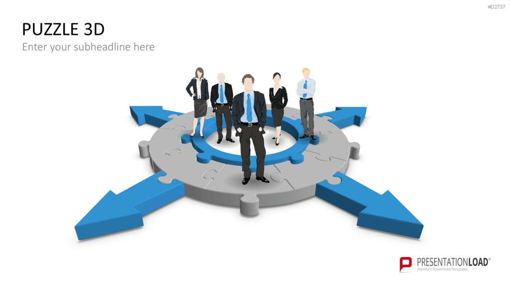 Puzzle - Toolbox 3D PowerPoint-Vorlage
