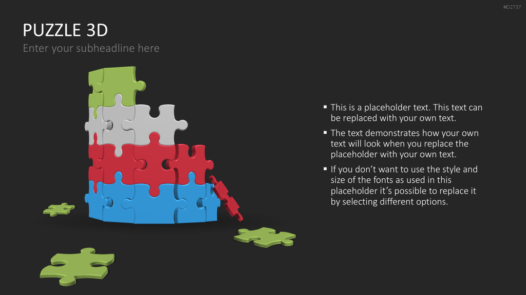 Puzzle - Toolbox 3D PowerPoint-Vorlage
