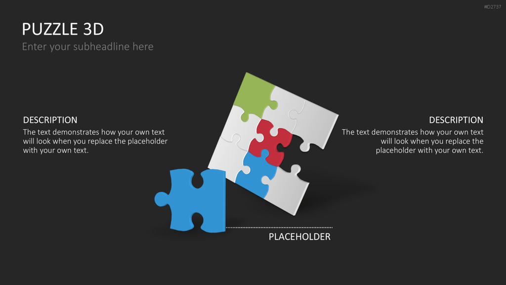 Puzzle - Toolbox 3D PowerPoint-Vorlage