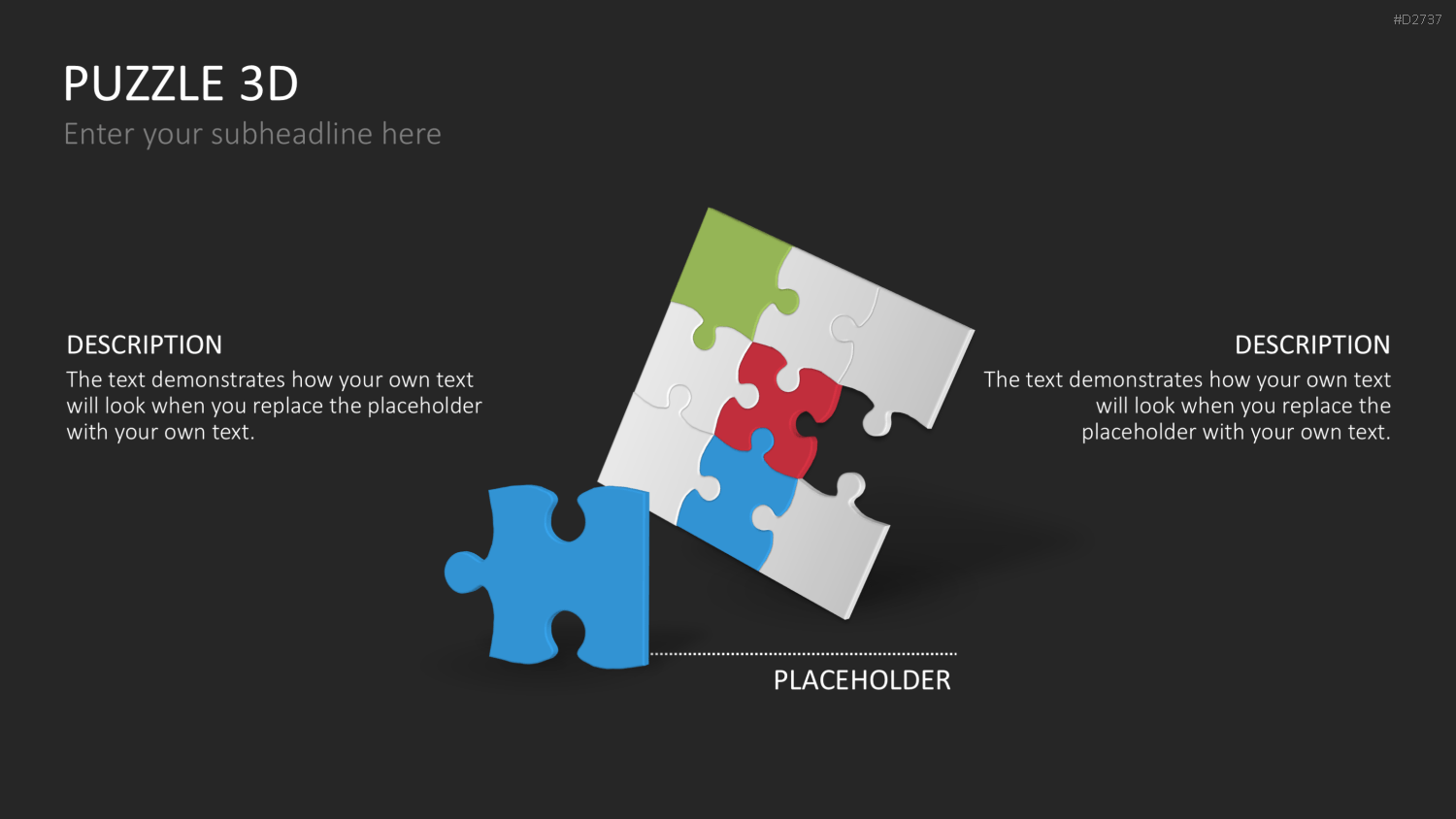 Puzzle - Toolbox 3D PowerPoint-Vorlage