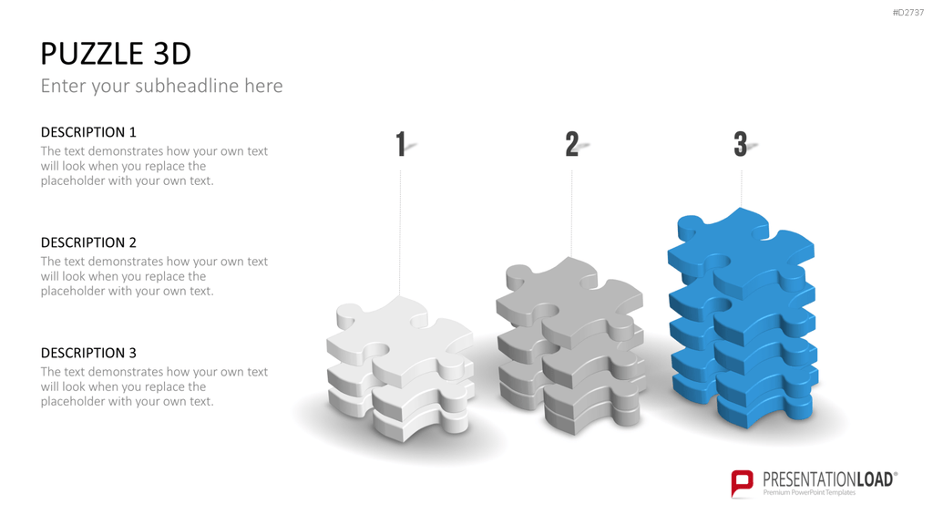 Puzzle - Toolbox 3D PowerPoint-Vorlage