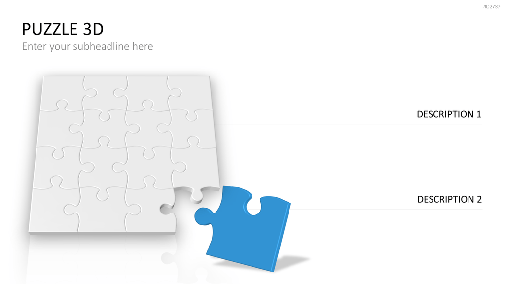 Puzzle - Toolbox 3D PowerPoint-Vorlage