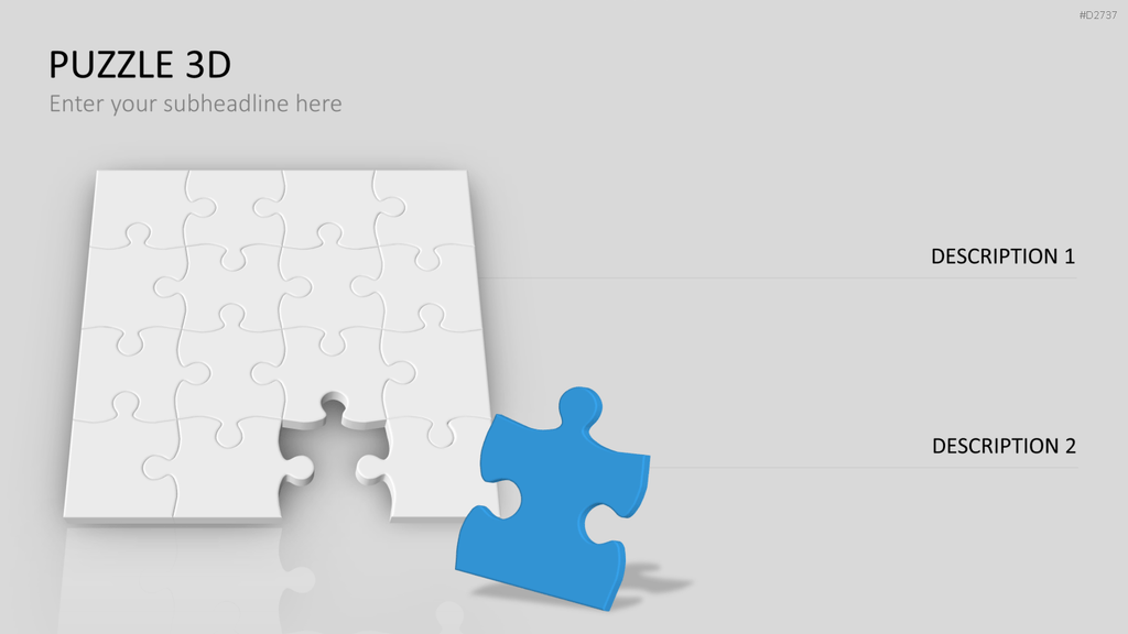 Puzzle - Toolbox 3D PowerPoint-Vorlage