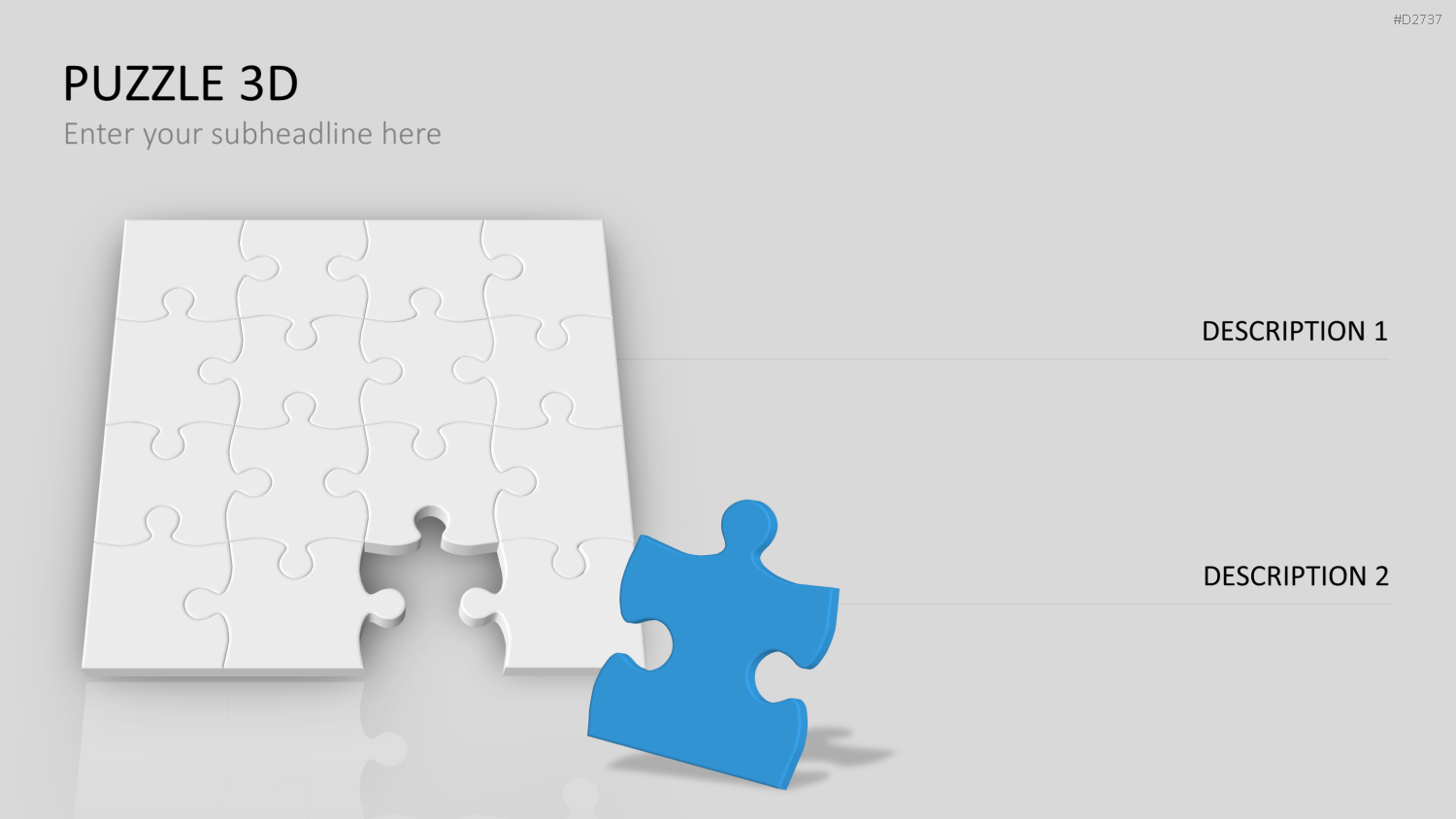 Puzzle - Toolbox 3D PowerPoint-Vorlage