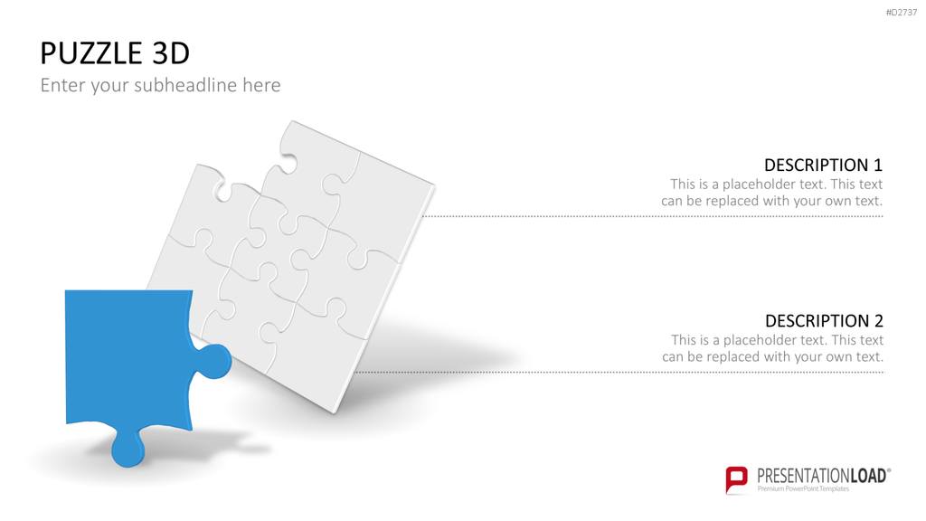 Puzzle - Toolbox 3D PowerPoint-Vorlage