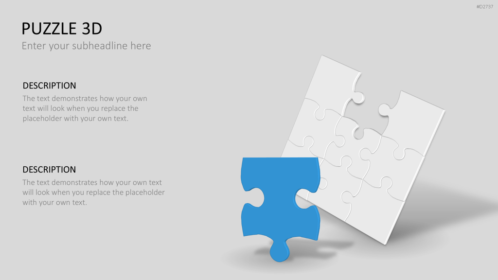 Puzzle - Toolbox 3D PowerPoint-Vorlage