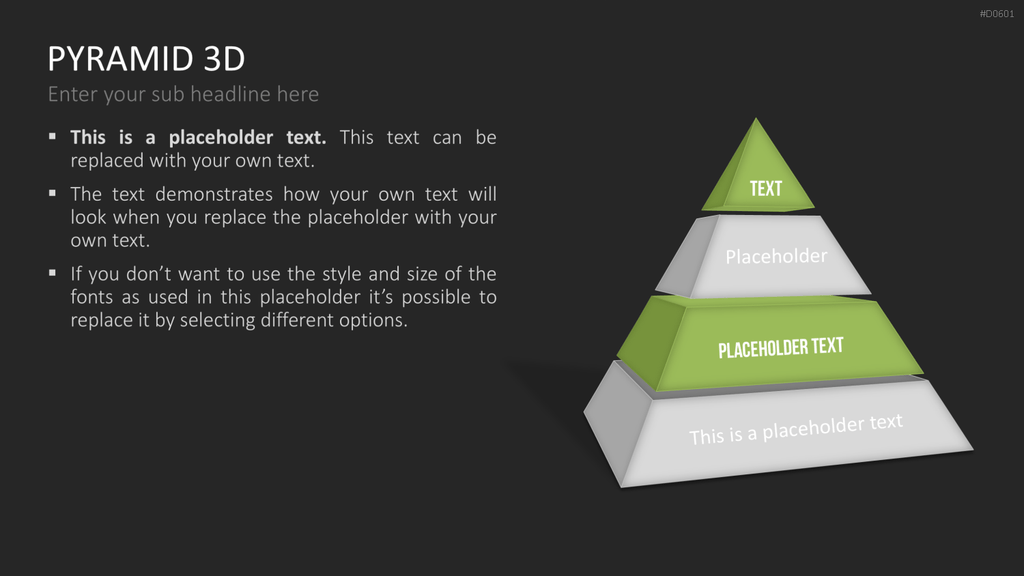 Pyramiden - 3D PowerPoint-Vorlage