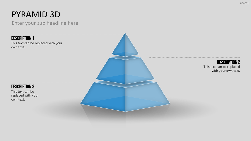 Pyramiden - 3D PowerPoint-Vorlage