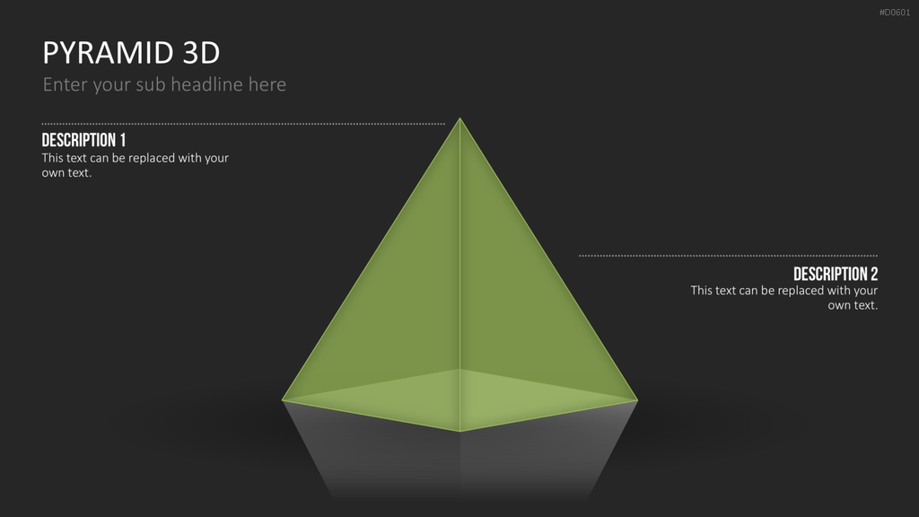 Pyramiden - 3D PowerPoint-Vorlage