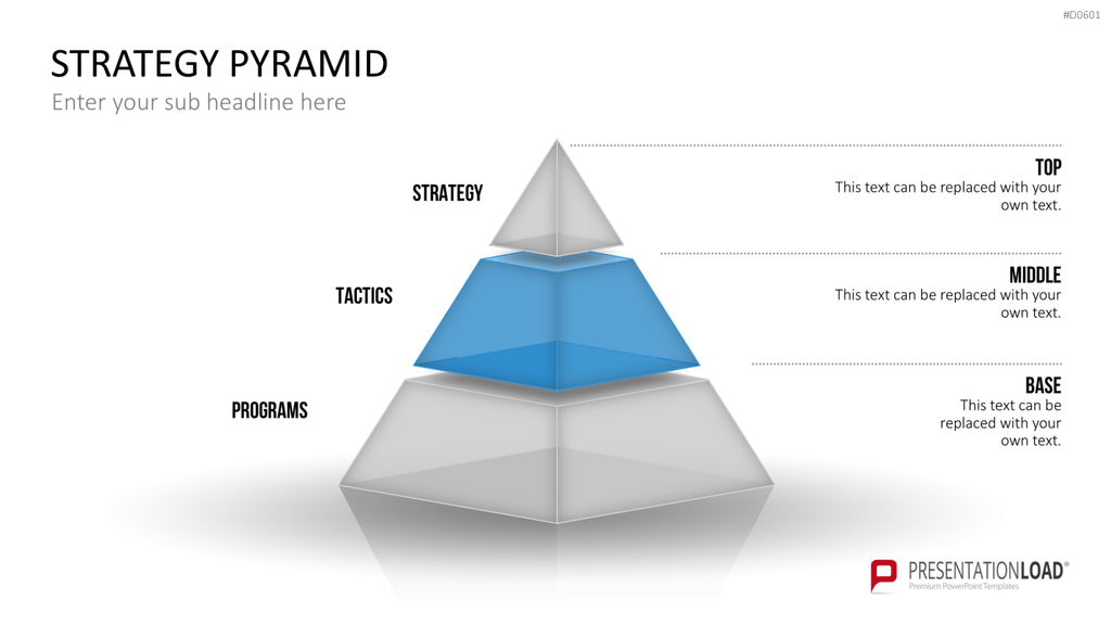 Pyramiden - 3D PowerPoint-Vorlage